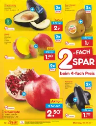 Gazetka promocyjna Netto Marken-Discount - Filial-Angebote - Gazetka - ważna od 07.01 do 07.01.2023 - strona 12 - produkty: apfel, asti, aubergine, auberginen, avocado, bestpreis, chiquita, eis, gin, grana, granatapfel, kiwi, Kiwi Gold, mango, ndk, Rana, reis, Ti, zespri