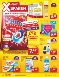 Gazetka promocyjna Netto Marken-Discount - Filial-Angebote - Gazetka - ważna od 07.01 do 07.01.2023 - strona 28 - produkty: bestpreis, carefree, deo, deospray, deutschlandcard, discount, eis, elnett, erde, geschirr, haarspray, magnesium, magnesium 400, ndk, reiniger, reis, reiss, rexona, roll-on, slip, slipeinlagen, Softlan, somat, Ti, weichspüler