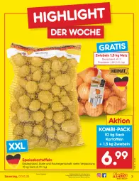 Gazetka promocyjna Netto Marken-Discount - Filial-Angebote - Gazetka - ważna od 07.01 do 07.01.2023 - strona 3 - produkty: angebot, bestpreis, eis, kartoffel, kartoffeln, reis, sac, speisekartoffeln, Ti, ZTE, zwiebel, zwiebeln