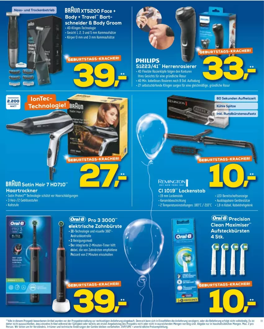 Aktueller Prospekt Euronics - Prospekte - von 30.03 bis 06.04.2022 - strona 11 - produkty: body, bürste, elektrische zahnbürste, elle, precision clean, Reinigung, Ti, zahnbürste