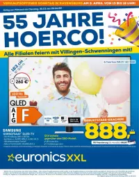 Gazetka promocyjna Euronics - Prospekte - Gazetka - ważna od 06.04 do 06.04.2022 - strona 1 - produkty: dell, deo, dvb, eier, HDMI, ilag, Mode, qled, qled-tv, Samsung, Ti, tisch, tuner, usb