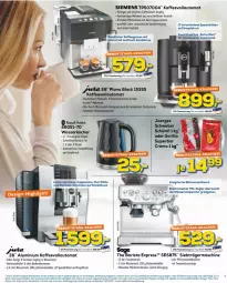 Gazetka promocyjna Euronics - Prospekte - Gazetka - ważna od 06.04 do 06.04.2022 - strona 13 - produkty: ACC, angebot, auto, Behälter, bohne, bohnen, Cap, cappuccino, chia, cin, decke, Deckel, eier, eis, elle, ente, espresso, getränk, kaffee, kaffeevollautomat, Kocher, lack, latte, latte macchiato, LG, mac, macchiato, milch, milchaufschäumer, monati, nuss, Reinigung, reis, rind, rinder, russell hobbs, siemens, Spezi, tasse, Ti, tisch, wasser, wasserkocher, wassertank