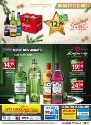 Gazetka promocyjna Getraenkeland - Gazetka - ważna od 24.12 do 24.12.2021 - strona 12 - produkty: aktionspreis, Currant, dry gin, eis, Elan, flasche, getränk, getränke, gin, lack, london dry, london dry gin, reis, Tanqueray, Ti