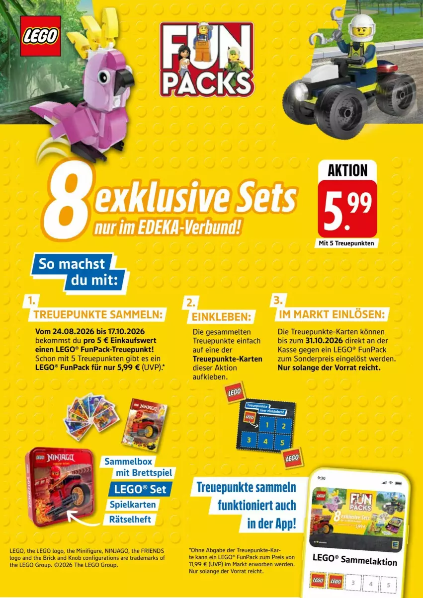 Aktueller Prospekt Edeka - Prospekte - von 31.08 bis 05.09.2026 - strona 12 - produkty: beko, deka, eis, erde, LEGO®, ninjago, reis, Ti