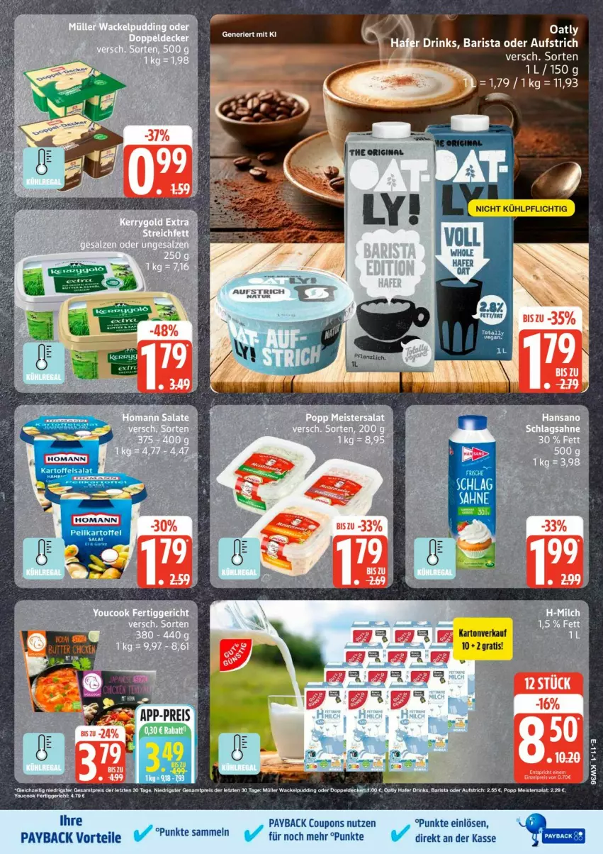 Aktueller Prospekt Edeka - Prospekte - von 31.08 bis 05.09.2026 - strona 15 - produkty: aufstrich, coupon, coupons, drink, drinks, payback, tee, Ti, Yo, YouCook, ZTE