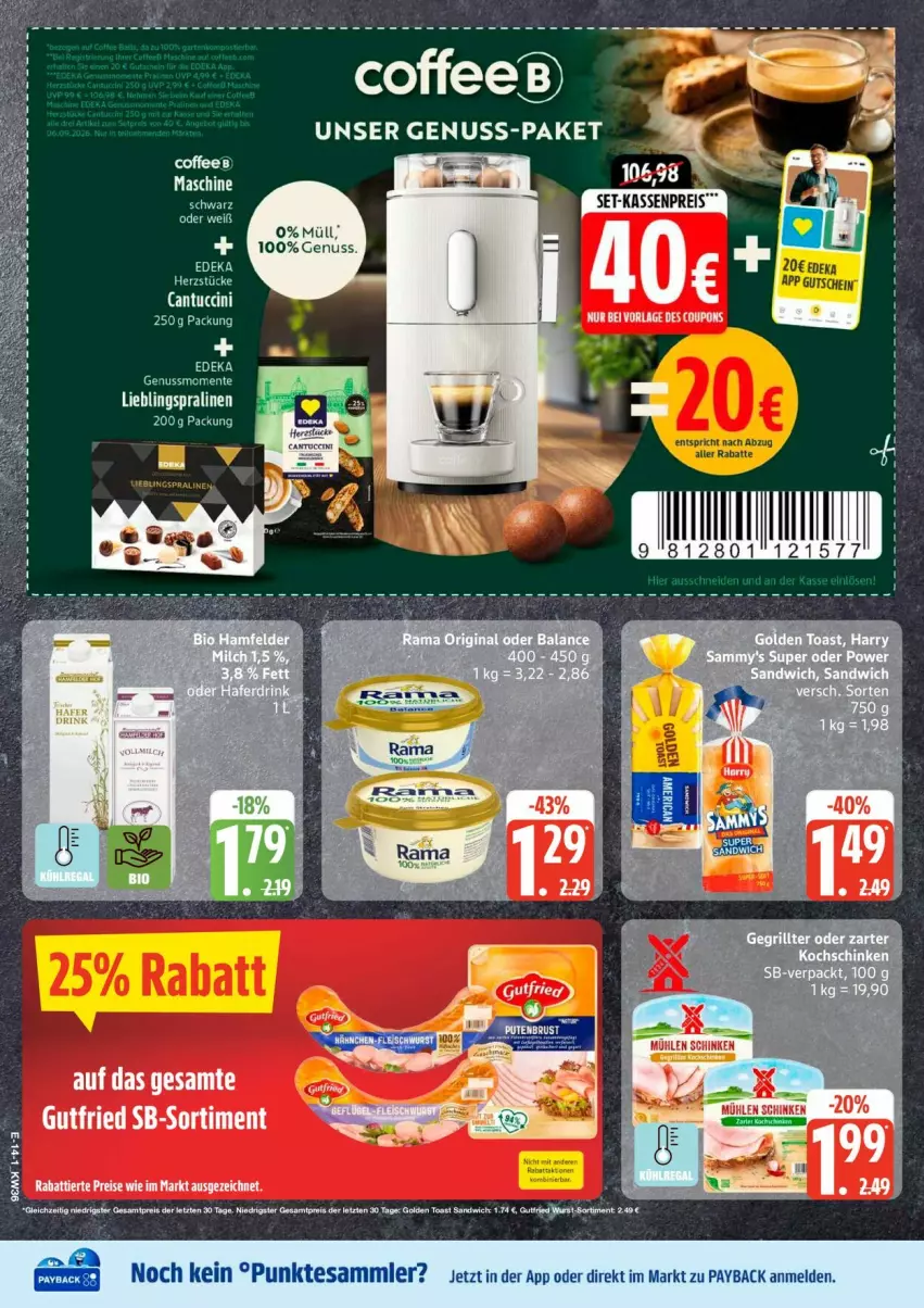 Aktueller Prospekt Edeka - Prospekte - von 31.08 bis 05.09.2026 - strona 18 - produkty: deka, eis, nuss, reis, Ti