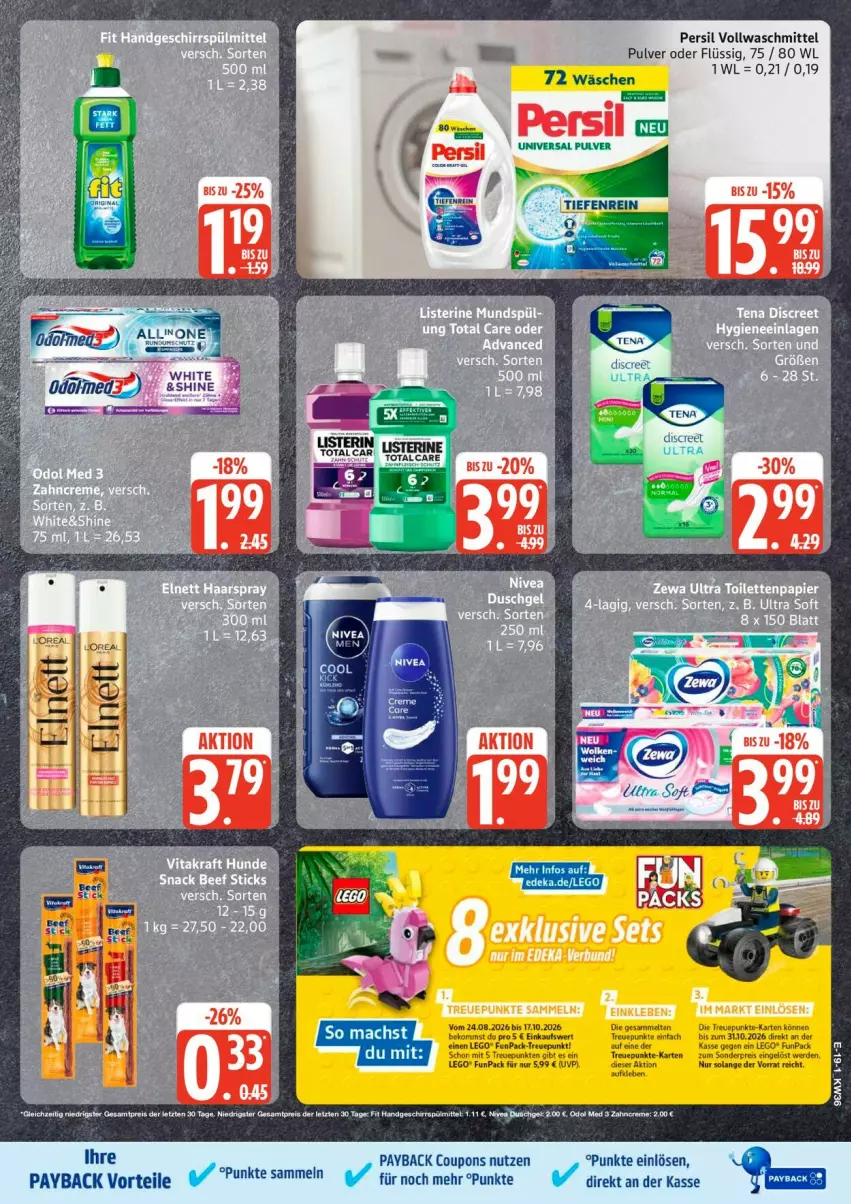 Aktueller Prospekt Edeka - Prospekte - von 31.08 bis 05.09.2026 - strona 25 - produkty: aeg, coupon, coupons, eis, hose, listerine, mac, payback, persil, reis, Ti, Tiere, vollwaschmittel, waschmittel