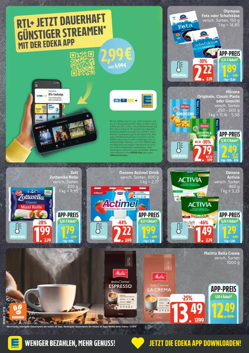 Aktueller Prospekt Edeka - Prospekte - von 31.08 bis 05.09.2026 - strona 4 - produkty: actimel, auer, deka, eis, reis, Ti