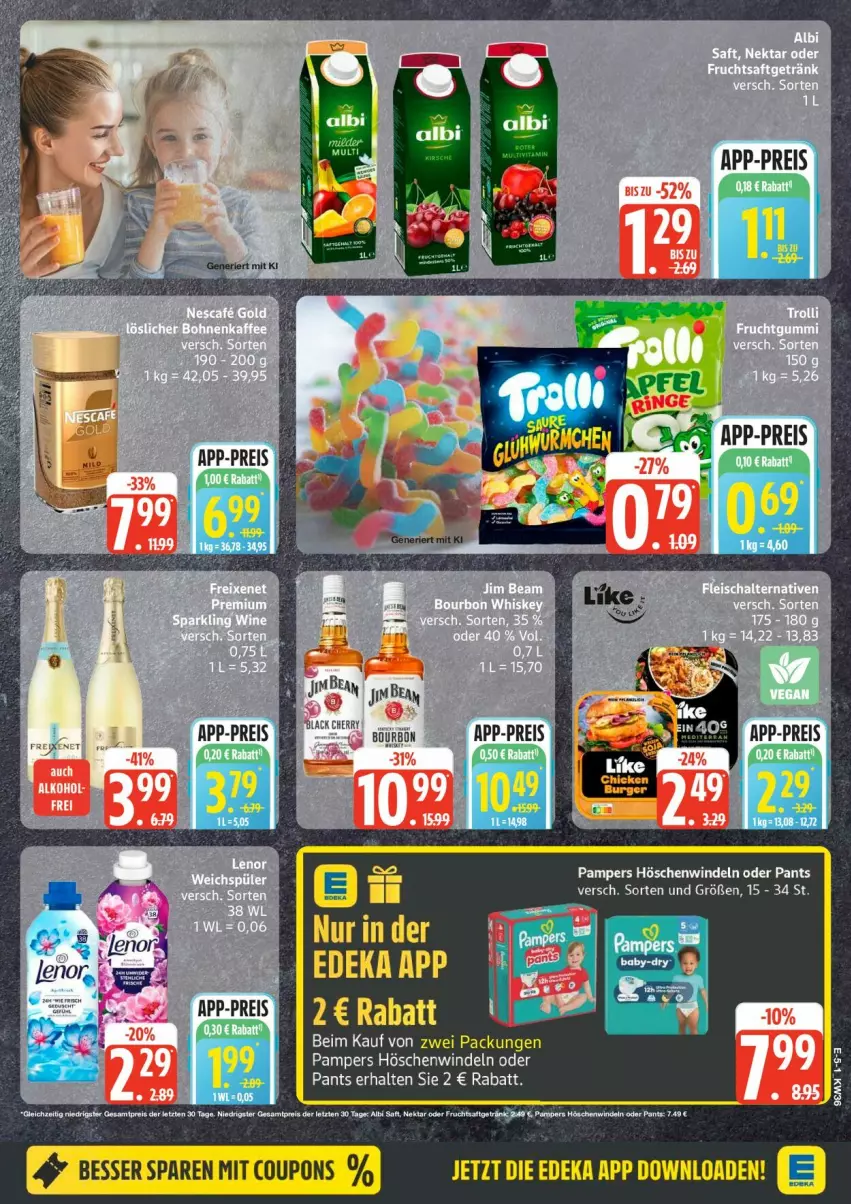 Aktueller Prospekt Edeka - Prospekte - von 31.08 bis 05.09.2026 - strona 5 - produkty: coupon, coupons, deka, eis, pampers, Pants, reis, tee, windeln, windeln oder pants