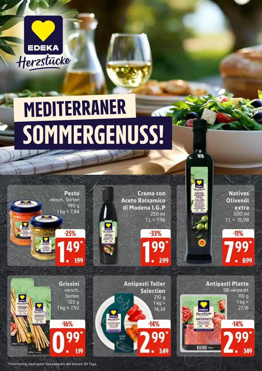 Aktueller Prospekt Edeka - Prospekte - von 31.08 bis 05.09.2026 - strona 6 - produkty: aceto, aceto balsamico, antipasti, asti, balsam, balsamico, eis, elle, grissini, latte, Mode, olive, oliven, olivenöl, reis, sac, teller, Ti, ZTE