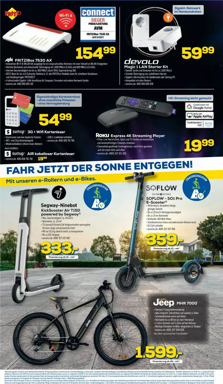 Aktueller Prospekt Euronics - Prospekte - von 24.08 bis 31.08.2022 - strona 6 - produkty: auto, batterie, bett, Brei, brot, deka, dell, devolo, eis, elle, fritz, LG, mac, Mode, reifen, reis, ring, Router, scooter, Sport, steckdose, Surf, Tastatur, telefon, Ti, Tiere, tisch, touchscreen, usb