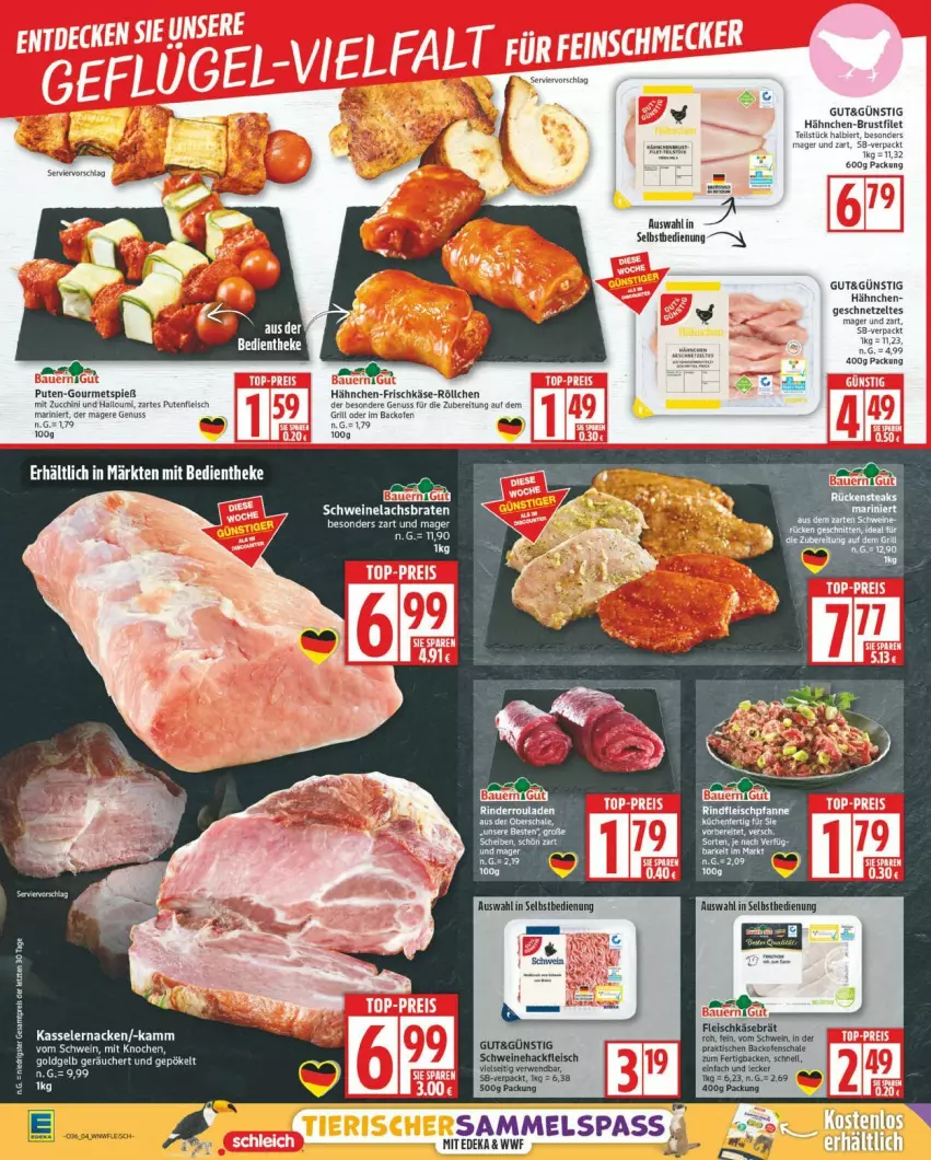 Aktueller Prospekt Edeka - Prospekte - von 01.09 bis 06.09.2025 - strona 4 - produkty: backofen, bier, braten, brustfilet, deka, eis, filet, fleisch, frischkäse, geschnetzeltes, grill, hähnchen-brustfilet, Halloumi, Käse, kasseler, lachs, Lachsbraten, nuss, Ofen, pute, Putenfleisch, schwein, schweine, Schweinelachs, Ti, wein, weine, Zelt, zucchini