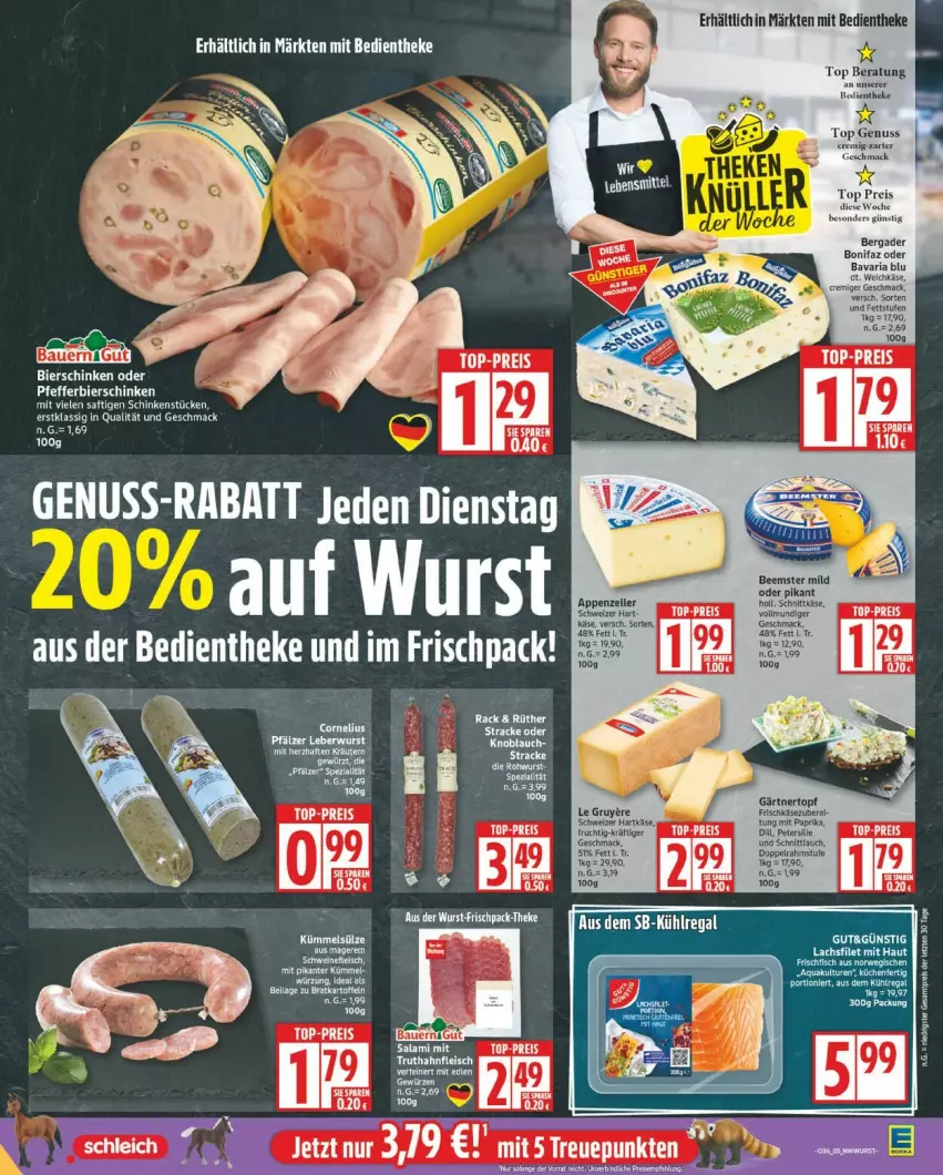 Aktueller Prospekt Edeka - Prospekte - von 01.09 bis 06.09.2025 - strona 5 - produkty: bavaria blu, bergader, eis, HP, Käse, mac, reis, Ria, top-preis, weichkäse, wurst
