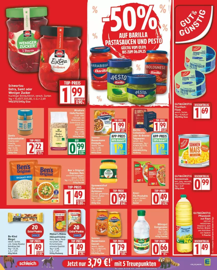 Aktueller Prospekt Edeka - Prospekte - von 01.09 bis 06.09.2025 - strona 9 - produkty: erbsen, früchte, hülsenfrüchte, linsen, Müller, rum, senf, Yo