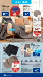 Gazetka promocyjna AldiSud - IN ZWEI WOCHEN - Gazetka - ważna od 30.09 do 30.09.2023 - strona 11 - produkty: Bau, baumwolle, decke, dekokissen, dell, eis, elle, fleecedecke, kissen, Kissenbezug, Mode, reis, Serviette, servietten, sitzkissen, teppich, Ti, topper, wolle, Zugluftstopper
