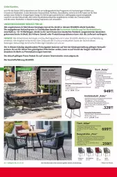 Gazetka promocyjna Selgros - Nonfood - Gazetka - ważna od 24.05 do 24.05.2023 - strona 30 - produkty: angebot, angebote, armlehnstuhl, Bank, eis, elle, erde, Garten, gartenmöbel, grill, HP, kissen, latte, LG, möbel, natur, ndk, neuheit, pavillon, reis, Ria, Rückenkissen, schirme, Sitzhöhe, sitzkissen, stuhl, Stühl, Ti, Tiere, tisch, tischplatte, wolle