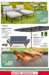 Gazetka promocyjna Selgros - Nonfood - Gazetka - ważna od 24.05 do 24.05.2023 - strona 37 - produkty: angebot, angebote, armlehnen, Bank, creme, eis, greemotion, hocker, Holz, HP, kissen, latte, leco, LG, lounge-set, reis, Ria, schirmständer, schrauben, sessel, sim, Ti, tisch, tischplatte, wasser