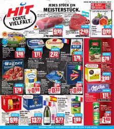 Gazetka promocyjna Hit - Wochenprospekt - Gazetka - ważna od 13.09 do 13.09.2025 - strona 1 - produkty: auto, barilla, Becher, Beemster, brause, brut, brut dargent, coca-cola, cola, crémant de loire, dolce gusto, eis, exquisa, fassbrause, Feigen, feta, filet, flammkuchen, flasche, französischer weichkäse, freixenet, frischkäse, frischkäsezubereitung, géramont, glasflasche, gouda, holländischer schnittkäse, hüftsteak, hüftsteaks, italienische pasta, joghur, joghurt, joghurt mit der ecke, Käse, Kette, kuchen, lack, lamm, landliebe, landmilch, Meister, melitta, milch, milka, milka schokolade, miree, Müller, Nescafé, Ofen, pasta, patros, pesto, pizza, pringles, reis, ring, saft, Schal, Schale, schnittkäse, schoko, schokolade, schwein, schweine, schweinefilet, starbucks, steak, steaks, steinofen, steinofen pizza, Ti, tisch, wagner, weichkäse, weidemilch, wein, weine, ZTE