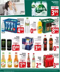 Gazetka promocyjna Edeka - Prospekte - Gazetka - ważna od 11.01 do 11.01.2025 - strona 14 - produkty: Alwa, brunnen, coca-cola, cola, drink, energy drink, fanta, flasche, franken brunnen, frucht, mac, Mautner, mineralwasser, mit frucht, monster, Monster Energy, Nektar, orange, pet-flasche, red bull, saft, sinalco, sprite, Tasche, Ti, valensina, vitrex, wasser, zitrone