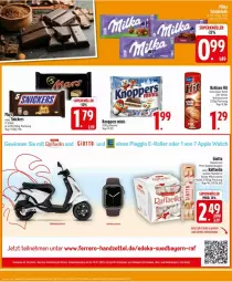 Gazetka promocyjna Edeka - Prospekte - Gazetka - ważna od 11.01 do 11.01.2025 - strona 26 - produkty: Apple, Apple Watch, bahlsen, beutel, creme, E-Roller, giotto, haselnuss, kakao, keks, knoppers, Kugel, mandel, milch, nuss, raffaello, Roller, snickers