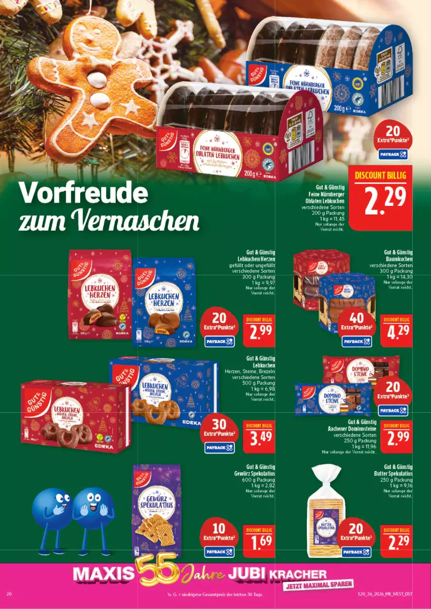 Aktueller Prospekt Marktkauf - Prospekt - von 30.08 bis 05.09.2026 - strona 20 - produkty: Bau, Berger, butter, discount, eier, ente, gewürz, kuchen, Lebkuchen, Oblaten, tee, Ti