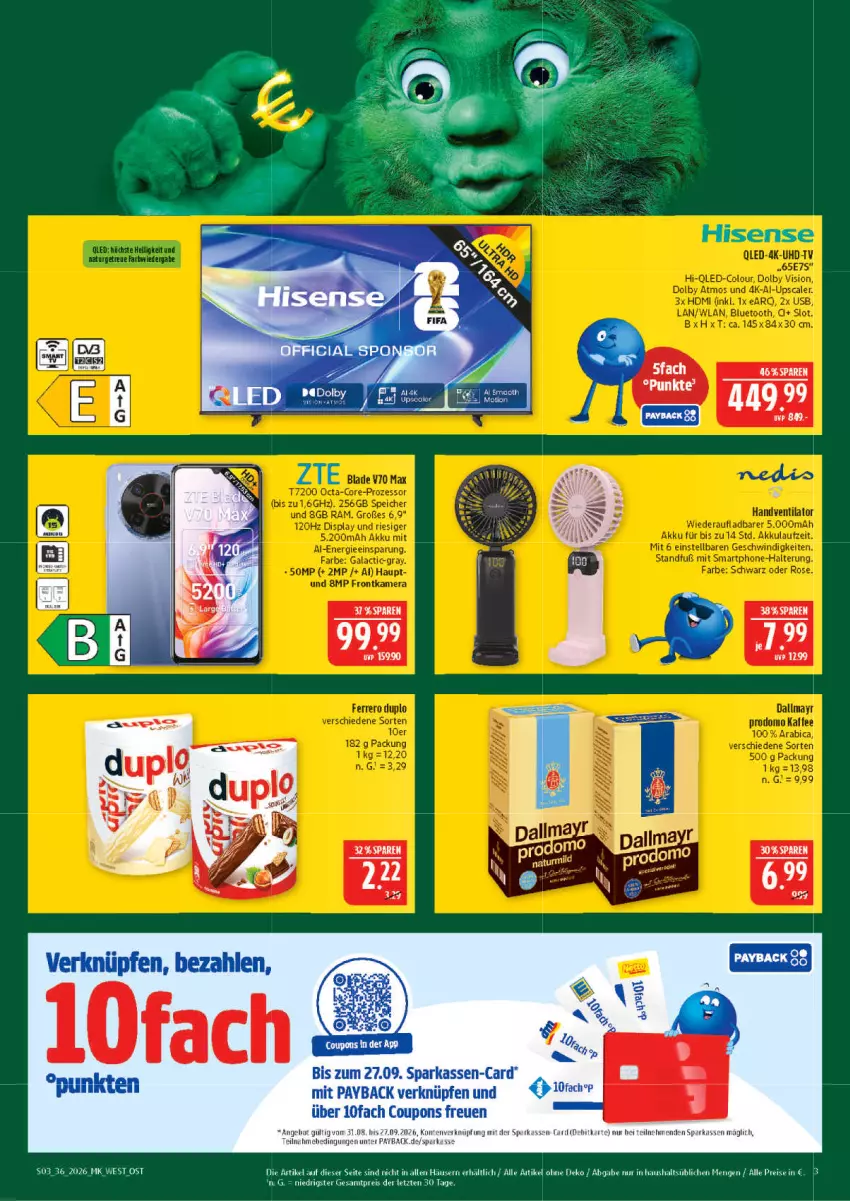 Aktueller Prospekt Marktkauf - Prospekt - von 30.08 bis 05.09.2026 - strona 3 - produkty: eis, hisense, reis, Ti, ZTE