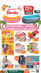 Gazetka promocyjna Famila - Prospekte - Gazetka - ważna od 29.07 do 29.07.2023 - strona 1 - produkty: almighur, almighurt, angebot, angebote, aust, auto, beutel, braten, cremissimo, drink, ehrmann, ehrmann almighurt, eis, elle, energy drink, flasche, kaffee, kaffeevollautomat, knorr, knorr fix, lachs, Lachsbraten, langnese, langnese cremissimo, lebensmittel, paprika, paprika mix, pool, red bull, reis, rum, saft, schwein, sim, suppe, suppen, suppenliebe, teller, Ti, wäscheschirm, wein, ZTE