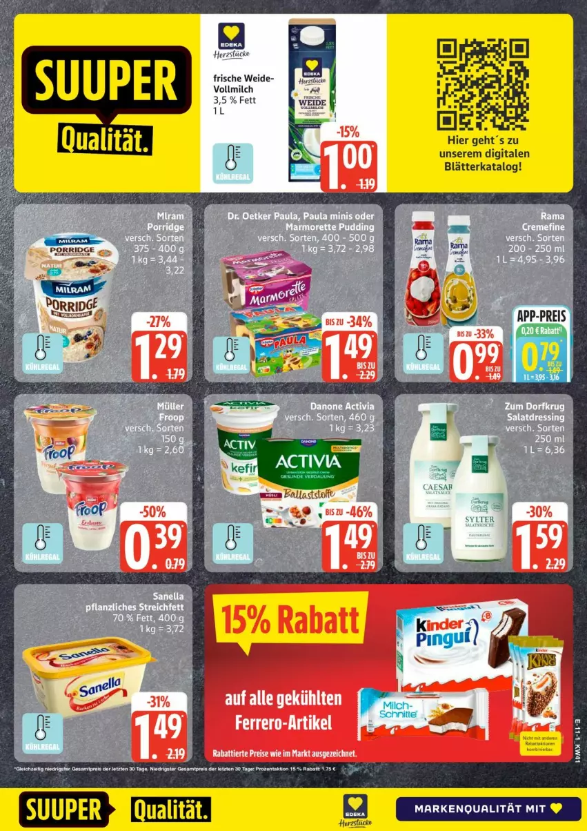 Aktueller Prospekt Edeka - Prospekte - von 05.10 bis 10.10.2026 - strona 13 - produkty: eis, milch, reis, vollmilch