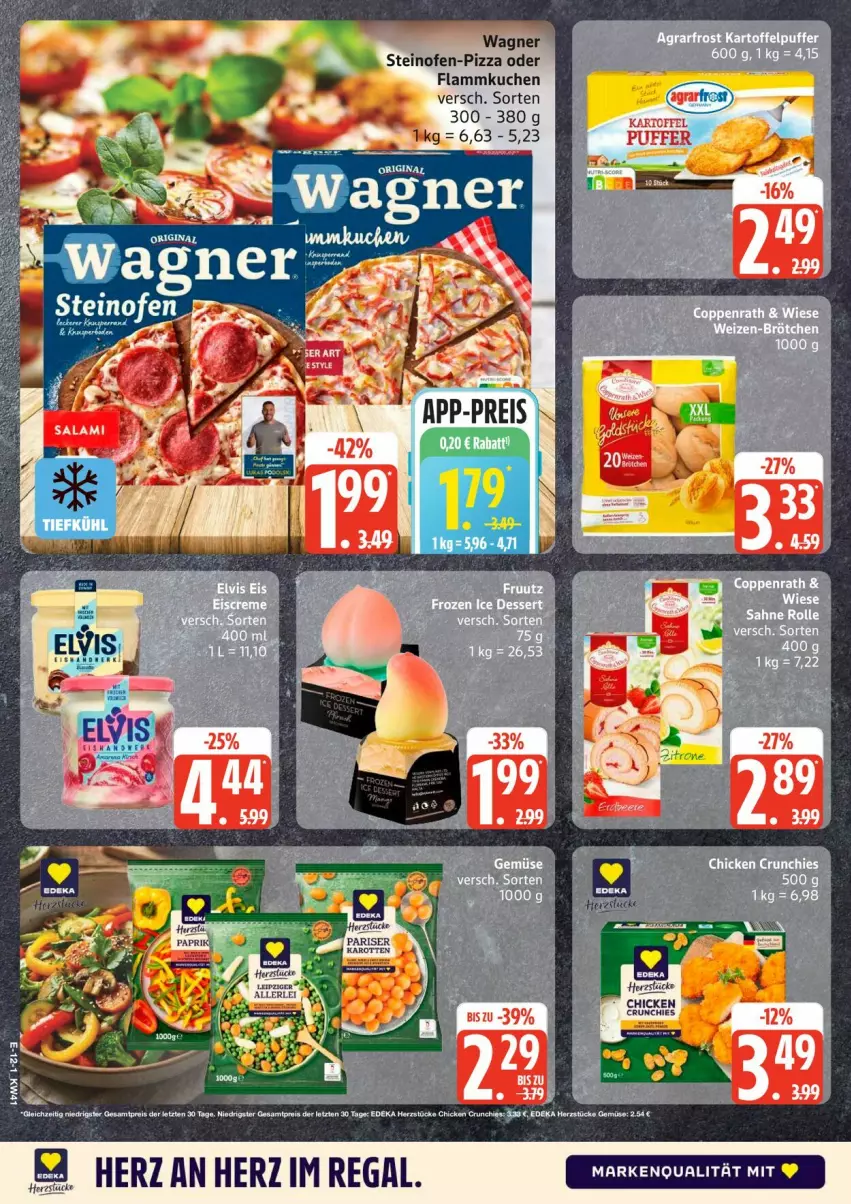 Aktueller Prospekt Edeka - Prospekte - von 05.10 bis 10.10.2026 - strona 15 - produkty: flammkuchen, kuchen, lamm, Ofen, pizza, regal, steinofen, wagner