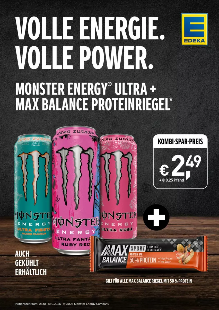 Aktueller Prospekt Edeka - Prospekte - von 05.10 bis 10.10.2026 - strona 22 - produkty: eis, monster, Monster Energy, reis, riegel