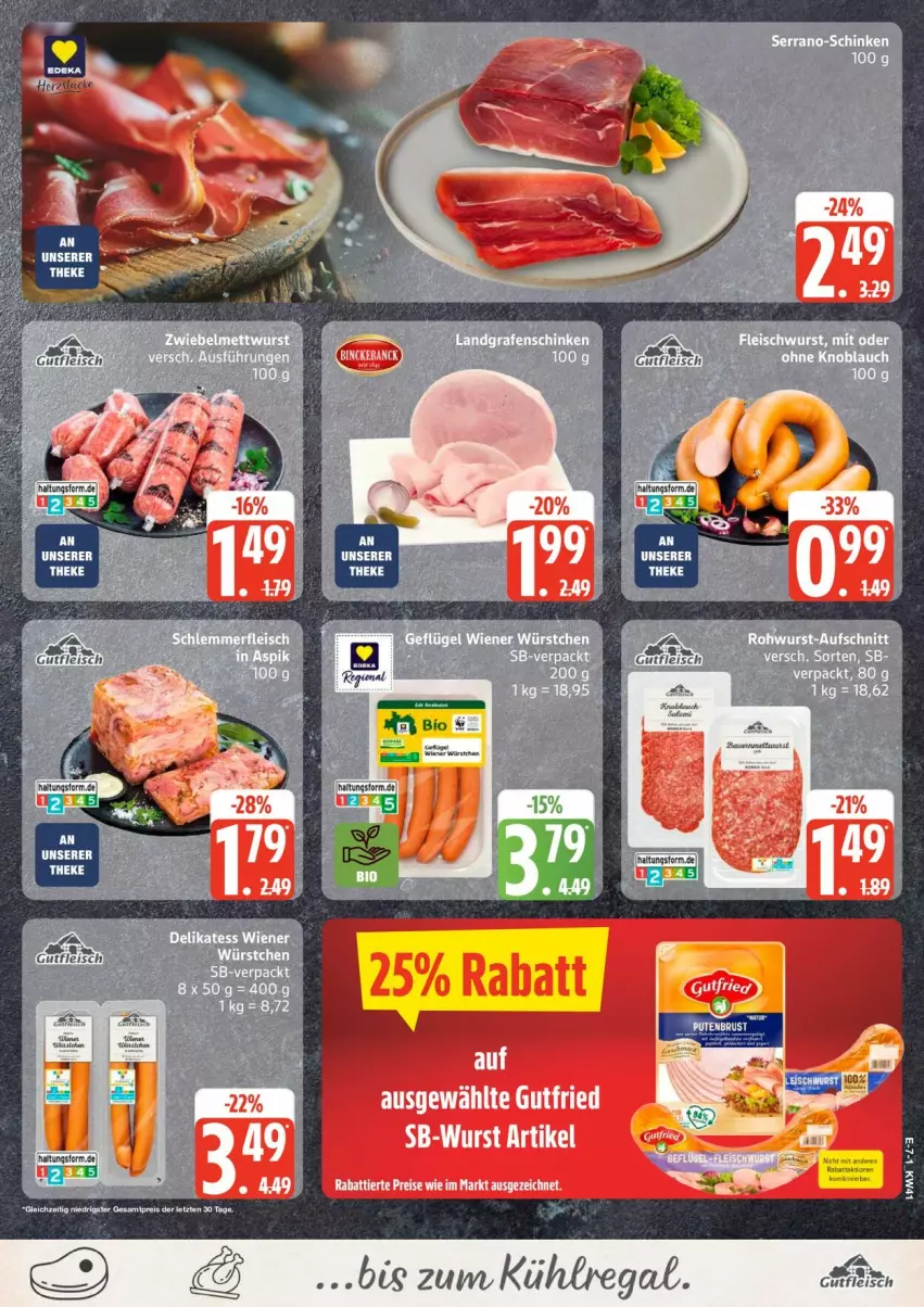Aktueller Prospekt Edeka - Prospekte - von 05.10 bis 10.10.2026 - strona 8 - produkty: eis, gutfried, kühlregal, regal, reis, Ti