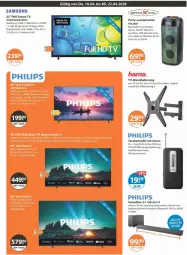 Gazetka promocyjna Vmarkt - Prospekte - Gazetka - ważna od 22.04 do 22.04.2026 - strona 19 - produkty: eis, fernseher, HDMI, kopfhörer, lautsprecher, Philips, Radio, rel, Schal, smart tv, soundbar, Tasche, taschen, Teleskop, Ti, usb, wandhalterung