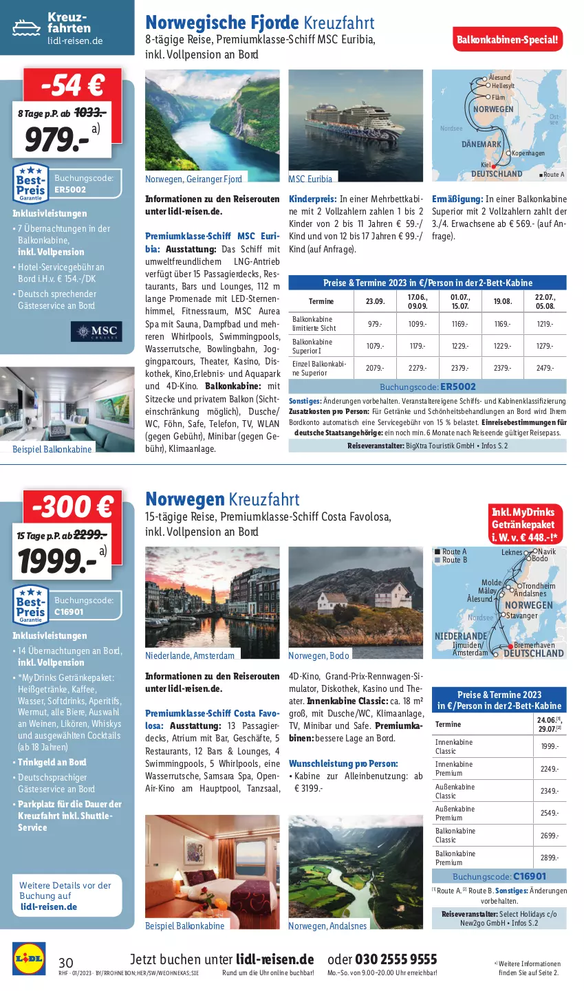 Aktueller Prospekt Lidl - Monatliche Reise-Highlights - von 28.12.2022 bis 31.01.2023 - strona 30 - produkty: aperitif, aqua, auer, auto, Bad, balkonkabine, beispiel balkonkabine, bett, bier, Biere, buch, cocktail, cocktails, drink, drinks, dusche, eis, elle, ente, erde, getränk, getränke, gin, inklusivleistungen, kaffee, Kinder, kreuzfahrten, likör, mac, Nordsee, pool, reis, reiseveranstalter, rwe, telefon, Thea, Ti, tisch, uhr, wasser, wasserrutsche, wein, weine, Whirlpool, whisky