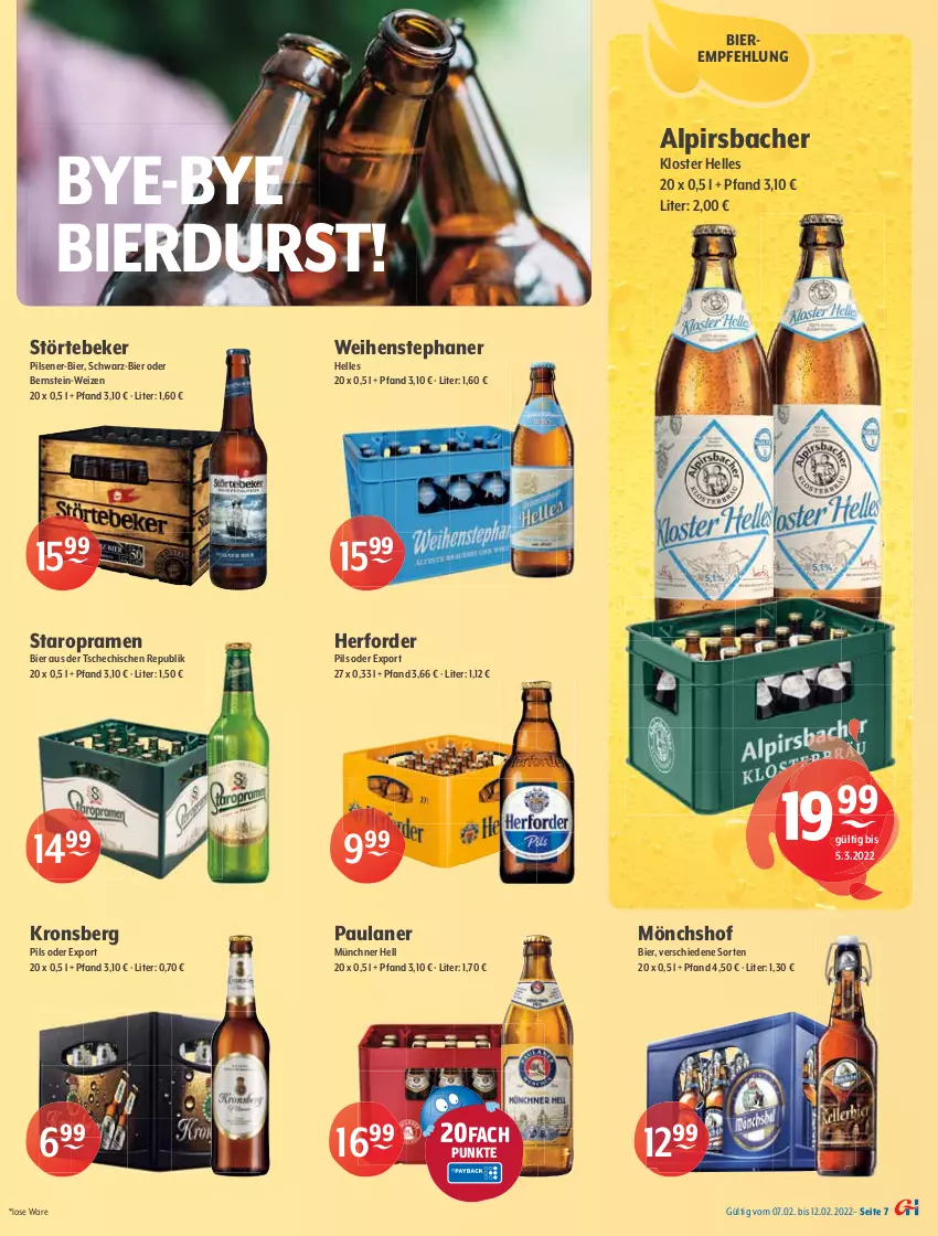 Aktueller Prospekt Getraenke Hoffmann - Prospekte - von 07.02 bis 12.02.2022 - strona 7 - produkty: Alpirsbacher, auer, Bau, Bauer, bier, Biere, bio, Bio-Gemüse, bionade, brause, coca-cola, cola, elle, fanta, fuzetea, Mezzo Mix, Mio Mio, mönchshof, monster, oder sprite, Paula, paulaner, pfirsich, pils, pilsener, saft, schwarzer tee, sprite, Staropramen, störtebeker, tee, Ti, weihenstephan, zitrone