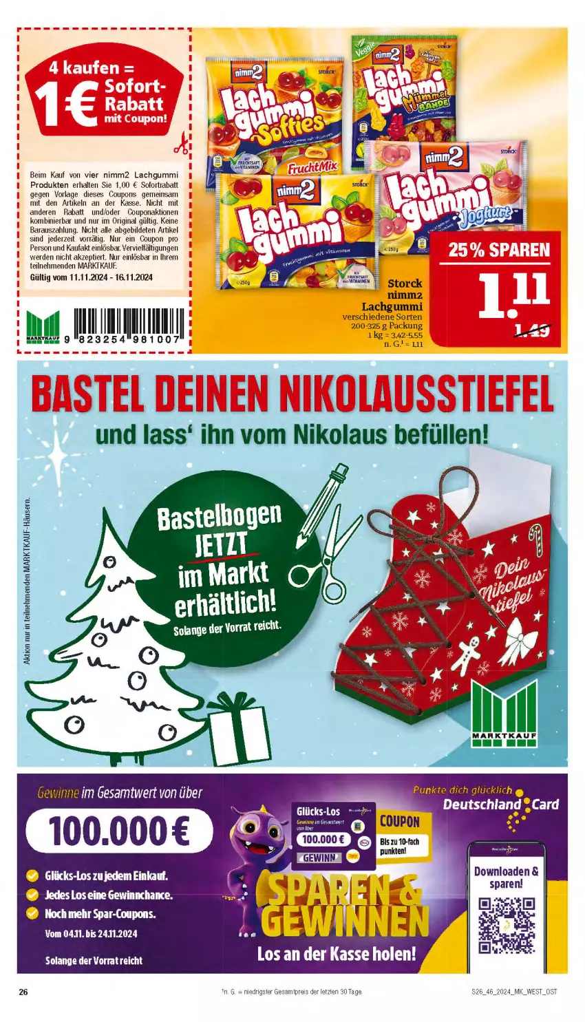 Aktueller Prospekt Marktkauf - Prospekt - von 10.11 bis 16.11.2024 - strona 26 - produkty: coupon, coupons, eis, erde, gin, lachgummi, nimm2, reis, sofortrabatt, storck, Ti, ZTE