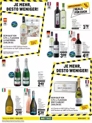 Gazetka promocyjna Metro - Food - Gazetka - ważna od 12.01 do 12.01.2022 - strona 13 - produkty: ananas, auer, auto, Bad, Birnen, brut, burgunder, cassis, de blancs, ecco, eis, flasche, frizzante, frucht, früchte, früchten, getränk, getränke, grauer burgunder, honig, honigmelone, La Gioiosa, LG, mac, melone, Palette, passo, primitivo, prosecco, puma, reis, Ria, sekt, spumante, Ti, tisch, vin de france, wein, zonin