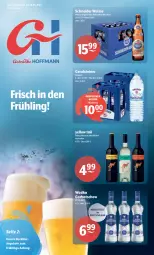 Gazetka promocyjna Getraenke Hoffmann - Prospekte - Gazetka - ważna od 18.03 do 18.03.2023 - strona 1 - produkty: alkohol, angebot, angebote, aust, bier, eis, gerolsteine, gerolsteiner, gin, Gorbatschow, merl, merlot, natur, rel, steiner, Ti, weissbier, wodka, yellow tail