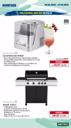 Gazetka promocyjna Metro - Wochen-Angebote - Gazetka - ważna od 14.06 do 14.06.2025 - strona 20 - produkty: angebot, decke, Deckel, edelstahl, eis, eiswürfel, eiswürfelbereiter, elle, garnitur, gasgrill, grill, grillfläche, grillrost, HP, kissen, latte, LG, Metro, Pax, piezo-zündung, reis, Rückenkissen, sessel, Sofa, teller, Ti, tisch, tischplatte, wasser, wassertank, würfel