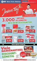 Gazetka promocyjna Combi - Prospekte - Gazetka - ważna od 15.01 do 15.01.2022 - strona 14 - produkty: angebot, angebote, auer, bacon, Becher, beutel, discount, eis, Frühstücksspeck, Geflügel, joghur, joghurt, joghurt mild, Mett, metten, Mettenden, mozzarella, regal, reis, rel, sahne, sahne joghurt, Speck, Ti, wiener