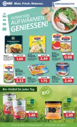Gazetka promocyjna Combi - Prospekte - Gazetka - ważna od 15.01 do 15.01.2022 - strona 18 - produkty: bio, eintöpfe, fertiggericht, fertiggerichte, gulasch, rind, rinder, rindergulasch, sauce, Schal, Schale, sim, suppe, suppen, Ti