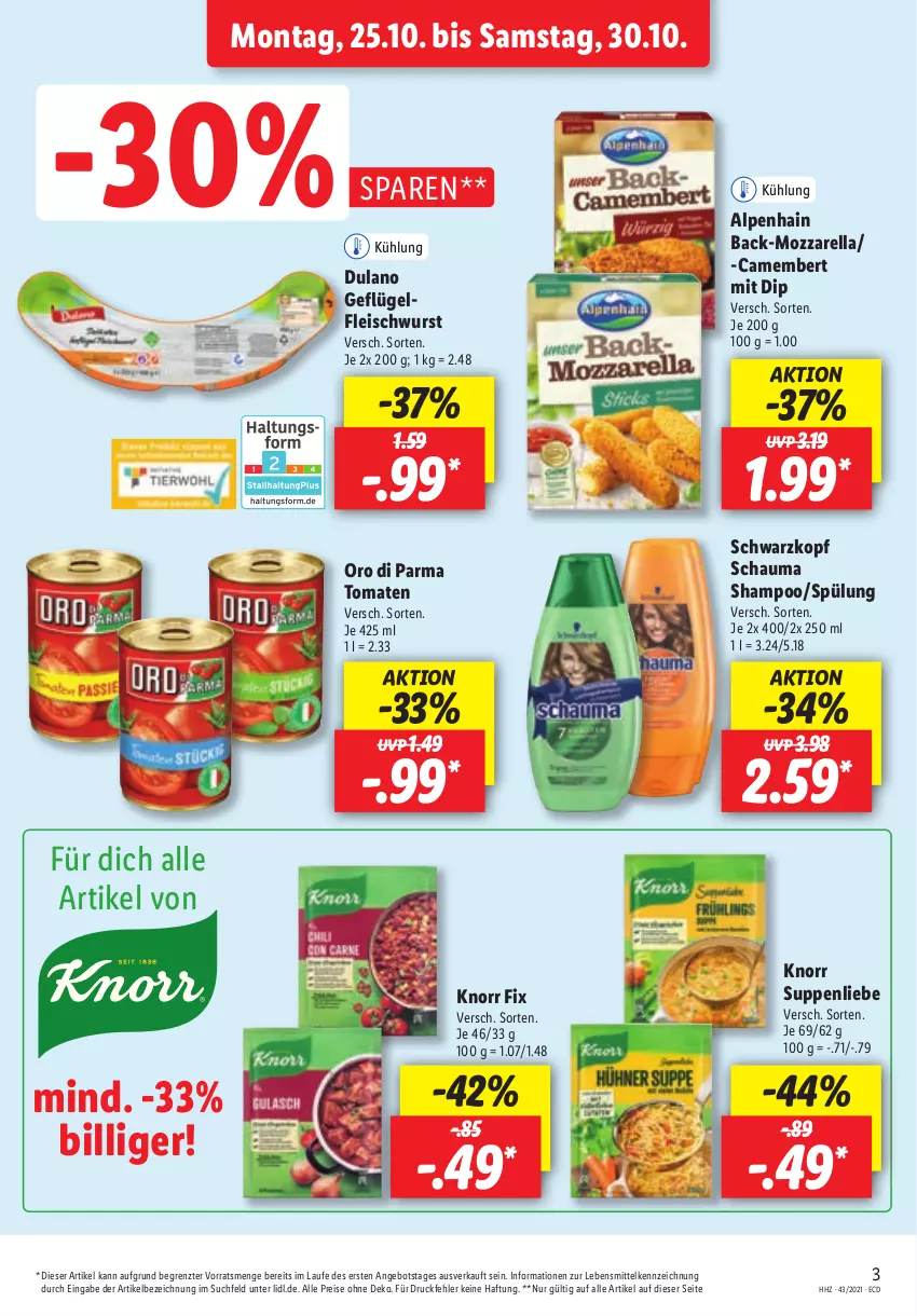 Aktueller Prospekt Lidl - Aktionsprospekt - von 25.10 bis 30.10.2021 - strona 3