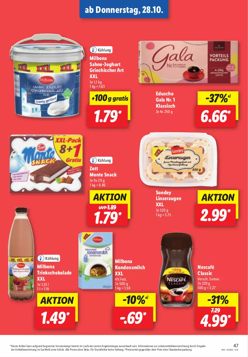 Aktueller Prospekt Lidl - Aktionsprospekt - von 25.10 bis 30.10.2021 - strona 47