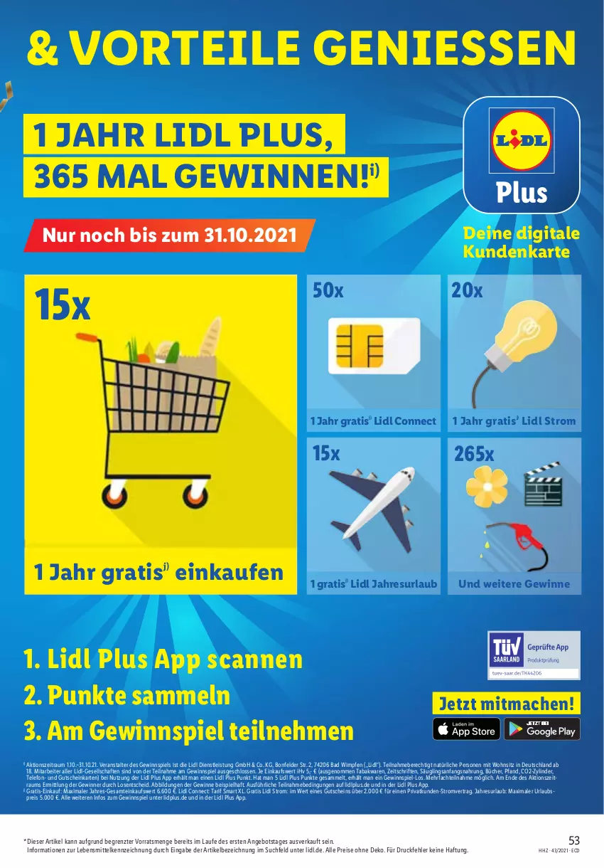 Aktueller Prospekt Lidl - Aktionsprospekt - von 25.10 bis 30.10.2021 - strona 53