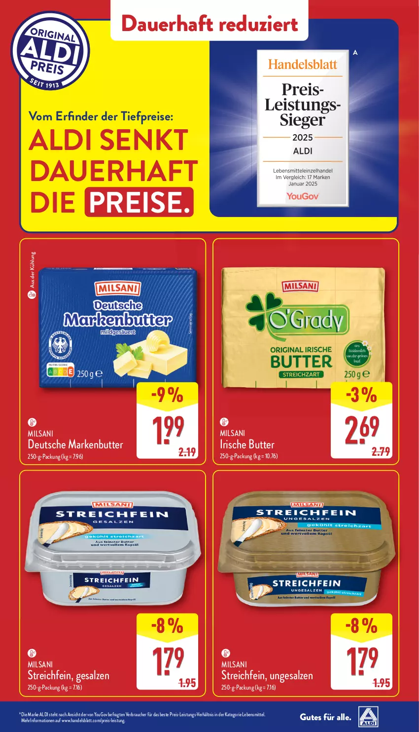 Aktueller Prospekt Aldi Nord - Von Montag - von 10.03 bis 15.03.2025 - strona 37 - produkty: aldi, auer, butter, eis, gin, irische butter, lebensmittel, markenbutter, Rauch, reis, salz, Ti, tiefpreis, Yo, ZTE