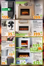 Gazetka promocyjna  - Prospekt für Globus Baumarkt  Achern - Gazetka - ważna od 29.01 do 29.01.2022 - strona 12 - produkty: auer, batterie, batterien, Bau, beleuchtung, decke, Deckel, eimer, eis, Elektro, fernbedienung, Holz, Kamin, korb, lamm, led-beleuchtung, LG, Mantel, Ofen, Ofenventilator, Ria, rwe, Ti, tisch, ventilator