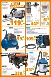 Gazetka promocyjna  - Prospekt für Globus Baumarkt  Achern - Gazetka - ważna od 29.01 do 29.01.2022 - strona 14 - produkty: Abbruchhammer, auer, Behälter, beutel, bürste, decke, Deckel, Draht, edelstahl, eimer, eis, HP, koffer, kompressor, kraft, lack, Lacke, lebensmittel, papier, rwe, Schal, schlauch, steckdose, Stromerzeuger, Ti, Trockensauger, ventilator