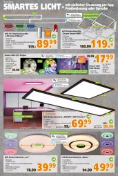 Gazetka promocyjna  - Prospekt für Globus Baumarkt  Achern - Gazetka - ważna od 29.01 do 29.01.2022 - strona 9 - produkty: beleuchtung, decke, deckenleuchte, fernbedienung, LED Deckenleuchte, Leuchte, Nachtlicht, quad, Rana, Ti, timer