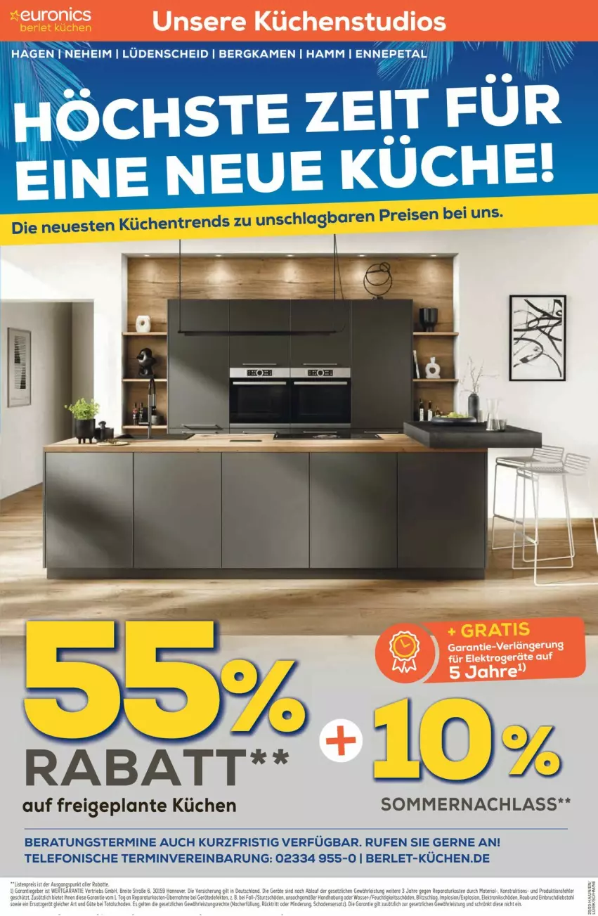 Aktueller Prospekt Euronics - Prospekte - von 19.07 bis 26.07.2023 - strona 6 - produkty: eis, küche, Küchen, reis, telefon, Ti