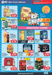 Gazetka promocyjna Combi - Prospekte - Gazetka - ważna od 22.07 do 22.07.2023 - strona 16 - produkty: Alwa, amecke, angebot, angebote, bier, bio, coca-cola, cola, Collagen, desperados, eis, erdinger, fanta, fanta oder, fanta oder sprite, flasche, frucht, gerolsteine, gerolsteiner, glasflasche, krombache, krombacher, krombacher pils, LG, limo, limonade, mineralwasser, Mio Mio, mojito, natur, oder sprite, pils, pilsener, radler, reis, rel, säfte, sinalco, Soda, sprite, Sprudel, steiner, Ti, veltins, veltins pilsener, vilsa, warsteiner, wasser, ZTE