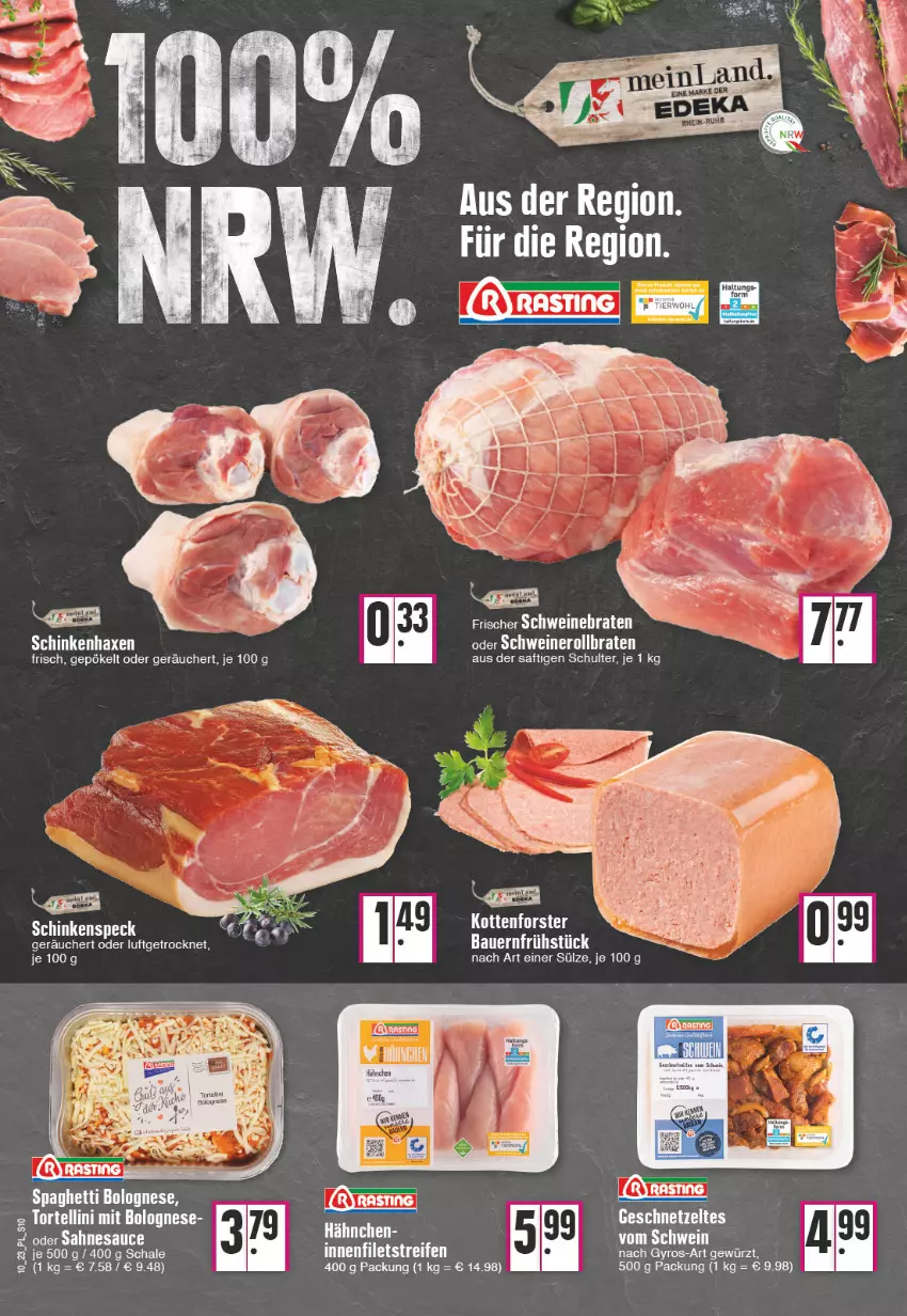 Aktueller Prospekt E Center - Angebote der Woche - von 06.03 bis 11.03.2023 - strona 10 - produkty: axe, bolognese, braten, gewürz, gyros, Haxe, nero, Pulli, rollbraten, saft, sahne, sauce, Schal, Schale, schinken, schwein, schweine, Schweinerollbraten, spaghetti, spaghetti bolognese, Ti, wein, weine